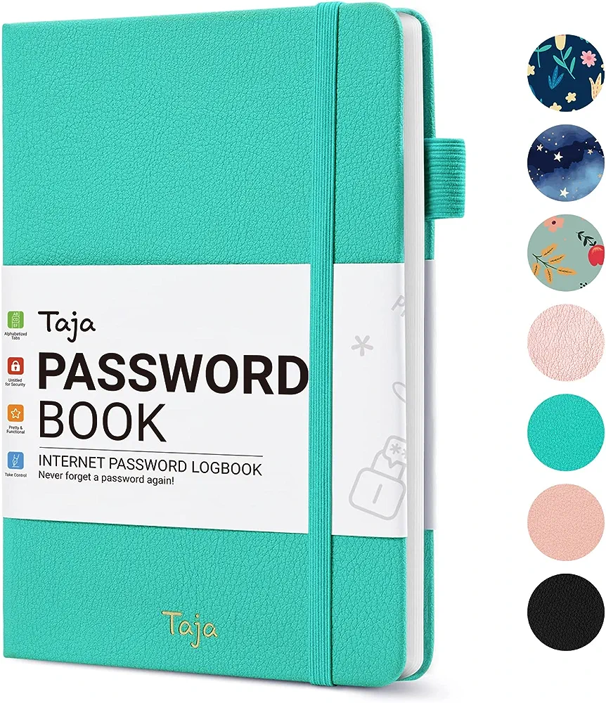 Simplified Greenery Password Book with Alphabetical Tabs - Great Internet  Password Keeper For Seniors – Perfect Notebook w/Address Section to Get All
