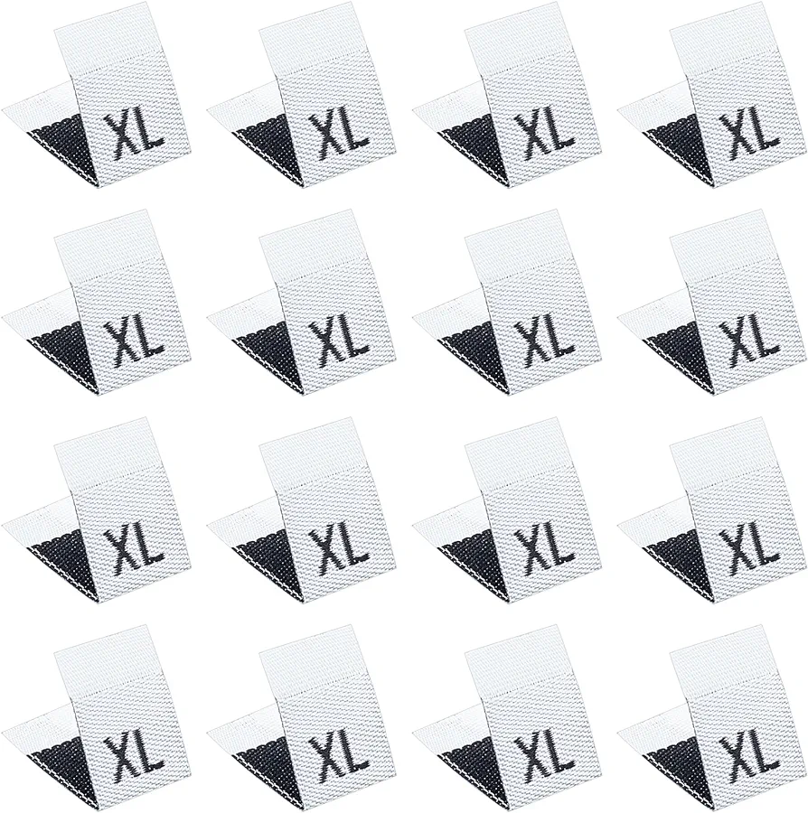  STOBOK 400 Pcs Clothing Size Buckle Size Labels for Clothing  Lables Washable Size Tags Size Tags for Clothing Fabric Labels for Clothes  Garment Size Tags Button Plastic White Round 